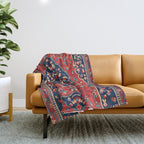 Sarough Farahan Arak West Persian Rug Print Throw Blanket Gallery Image 1