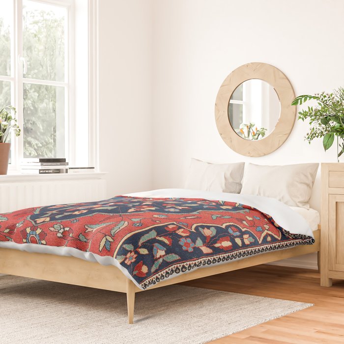 Sarough Farahan Arak West Persian Rug Print Duvet Cover Gallery Image 2
