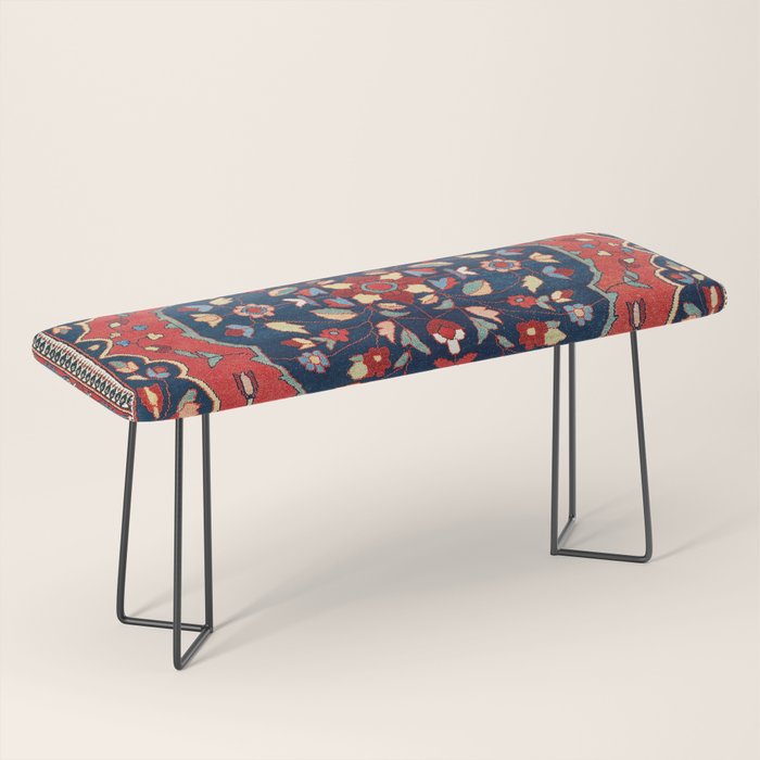 Sarough Farahan Arak West Persian Rug Print Bench Gallery Image 1