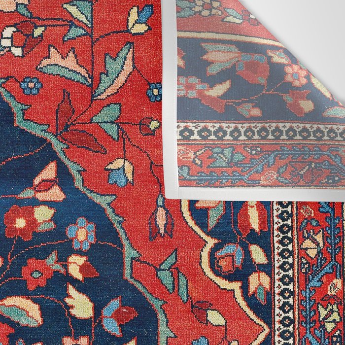 Sarough Farahan Arak West Persian Rug Print Wall Tapestry Gallery Image 3
