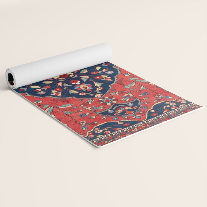 Sarough Farahan Arak West Persian Rug Print Yoga Mat Gallery Image 2