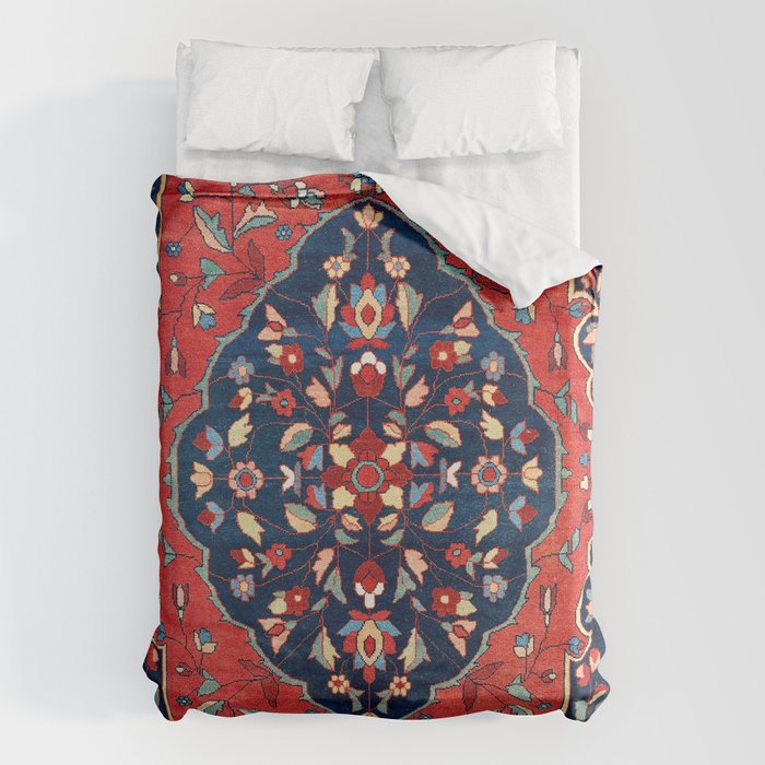 Sarough Farahan Arak West Persian Rug Print Duvet Cover Gallery Image 1
