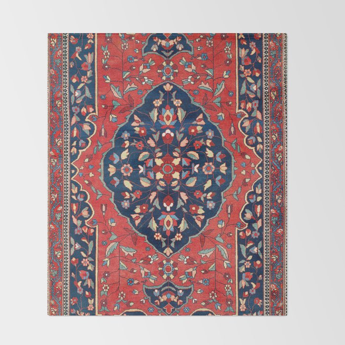Sarough Farahan Arak West Persian Rug Print Throw Blanket Gallery Image 2