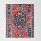 Sarough Farahan Arak West Persian Rug Print Throw Blanket Gallery Image 2