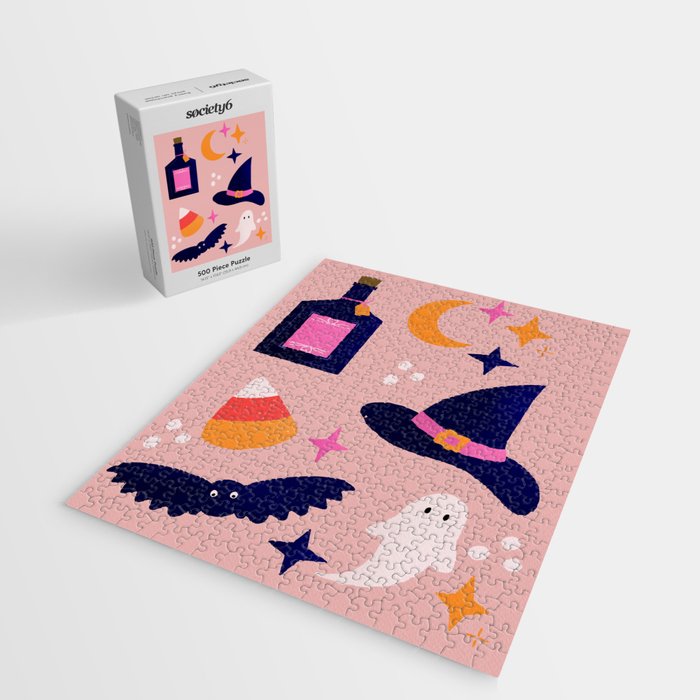 Pink Halloween essentials  Jigsaw Puzzle Gallery Image 2