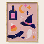Pink Halloween essentials  Serving Tray Gallery Image 1