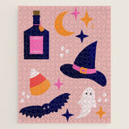 Pink Halloween essentials  Jigsaw Puzzle Gallery Image 1