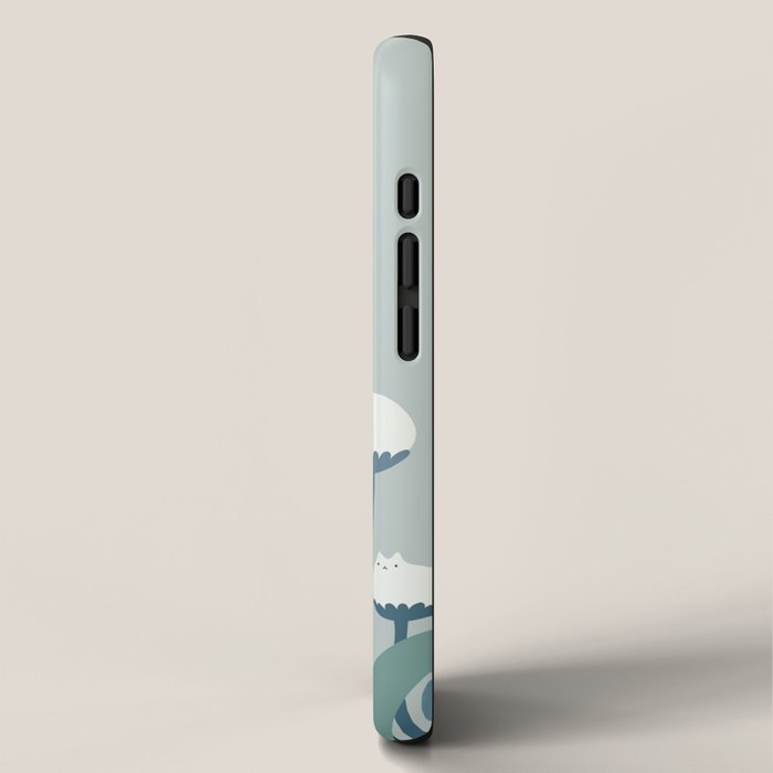 Cat and Plant 76 iPhone Case Gallery Image 2