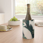 Japanese chinoiserie Bird Wall Art Maximalist Green Print Heron Painting japandi living room poster Wine Chiller Gallery Image 4