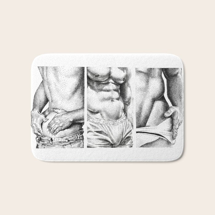 3 doods - NOODDOODs Bath Mat Gallery Image 1