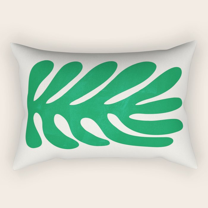 Shamrock: Matisse Color Paper Cutouts 02 Rectangular Pillow Gallery Image 2