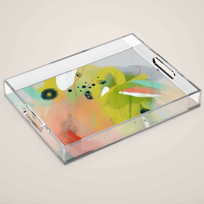 abstract spring colors 23 3 Acrylic Tray Gallery Image 1