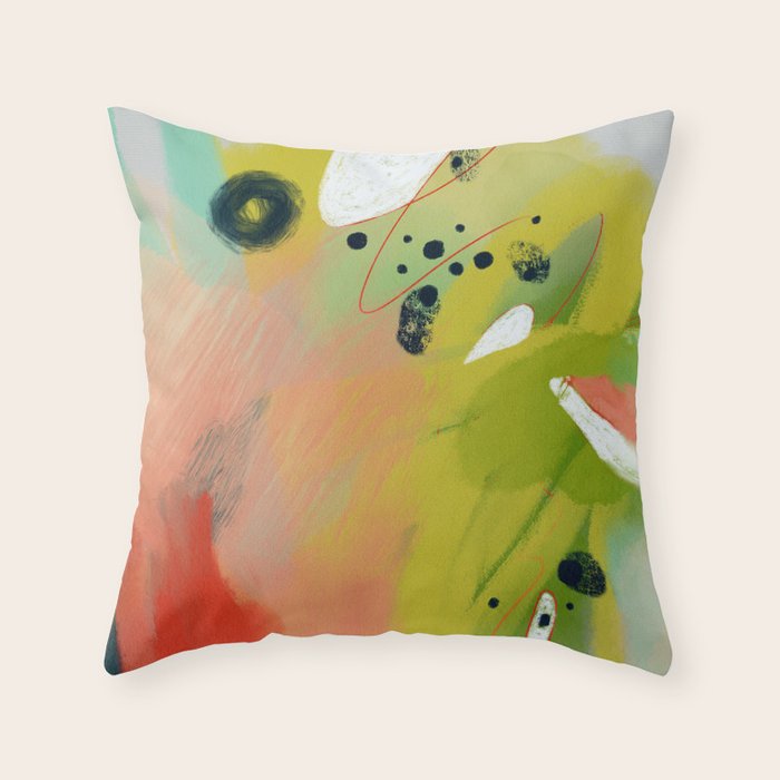 abstract spring colors 23 3 Throw Pillow Gallery Image 6