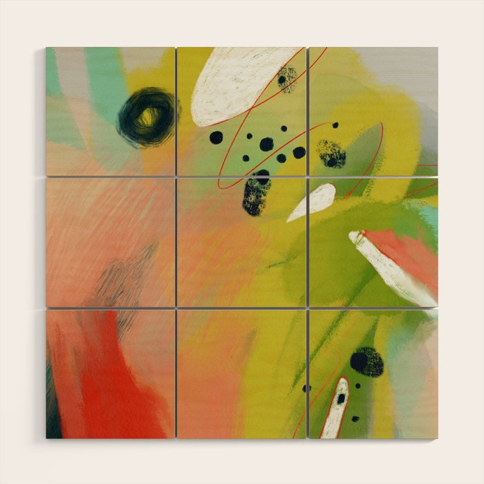 abstract spring colors 23 3 Wood Wall Art Gallery Image 1