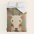 Red Deer Animal Portrait Comforter Gallery Image 6