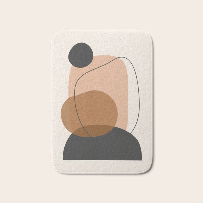 Minimal Abstract Art 12 Bath Mat Gallery Image 1