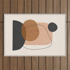 Minimal Abstract Art 12 Outdoor Rug Gallery Image 1