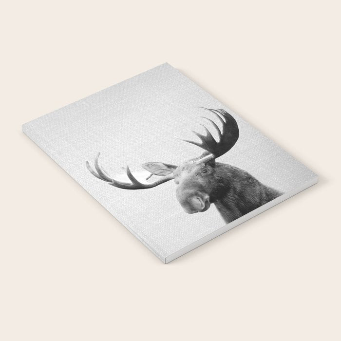 Moose - Black & White Notebook Gallery Image 1
