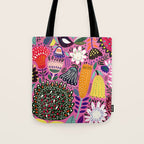Summer Tropical Pattern Bird Flowers Tote Bag Gallery Image 1