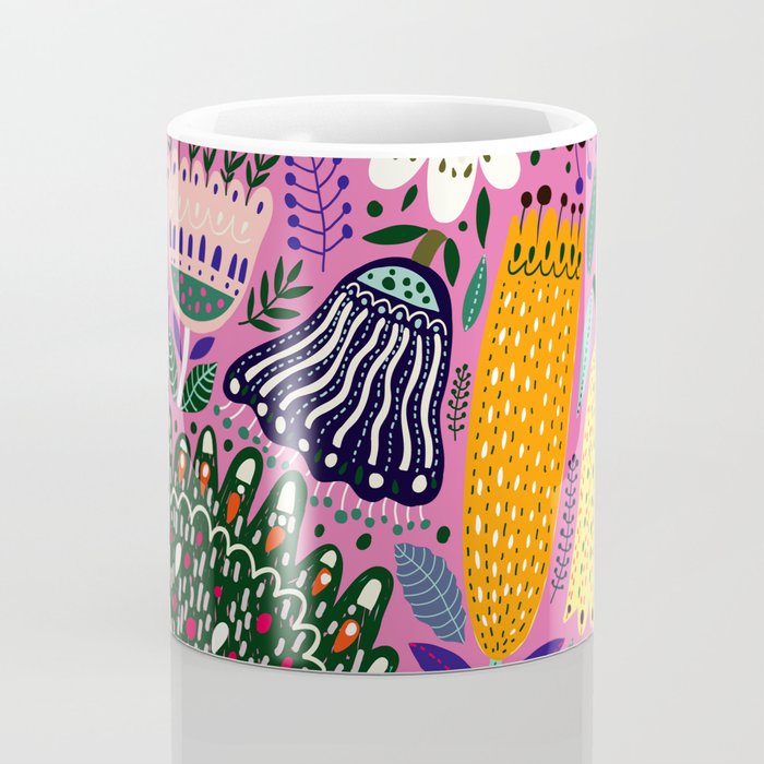 Summer Tropical Pattern Bird Flowers Coffee Mug Gallery Image 4