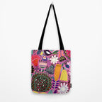Summer Tropical Pattern Bird Flowers Tote Bag Gallery Image 2