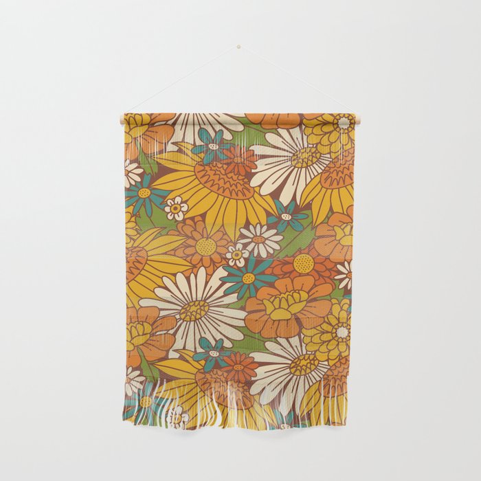 70s Retro Floral Wall Hanging Gallery Image 1