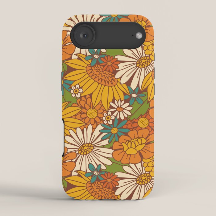 70s Retro Floral iPhone Case Gallery Image 2