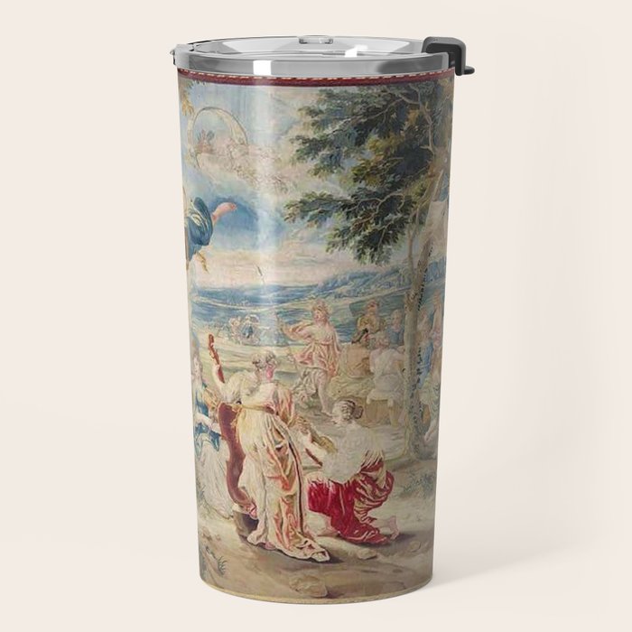 Antique Brussels Tapestry 18th Century The Wedding of Psyche  Travel Mug Gallery Image 2