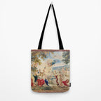 Antique Brussels Tapestry 18th Century The Wedding of Psyche  Tote Bag Gallery Image 2