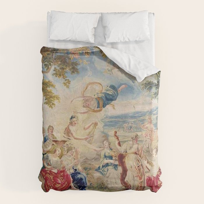 Antique Brussels Tapestry 18th Century The Wedding of Psyche  Duvet Cover Gallery Image 6