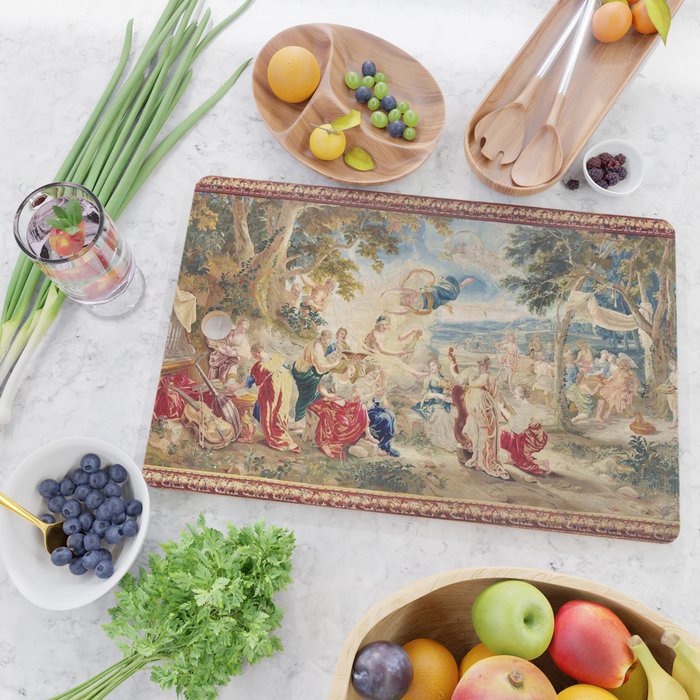 Antique Brussels Tapestry 18th Century The Wedding of Psyche  Cutting Board Gallery Image 2