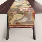 Antique Brussels Tapestry 18th Century The Wedding of Psyche  Table Runner Gallery Image 1