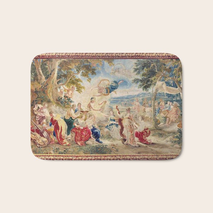 Antique Brussels Tapestry 18th Century The Wedding of Psyche  Bath Mat Gallery Image 1