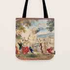 Antique Brussels Tapestry 18th Century The Wedding of Psyche  Tote Bag Gallery Image 1