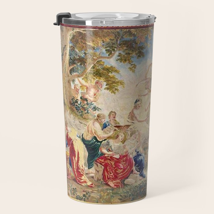 Antique Brussels Tapestry 18th Century The Wedding of Psyche  Travel Mug Gallery Image 3