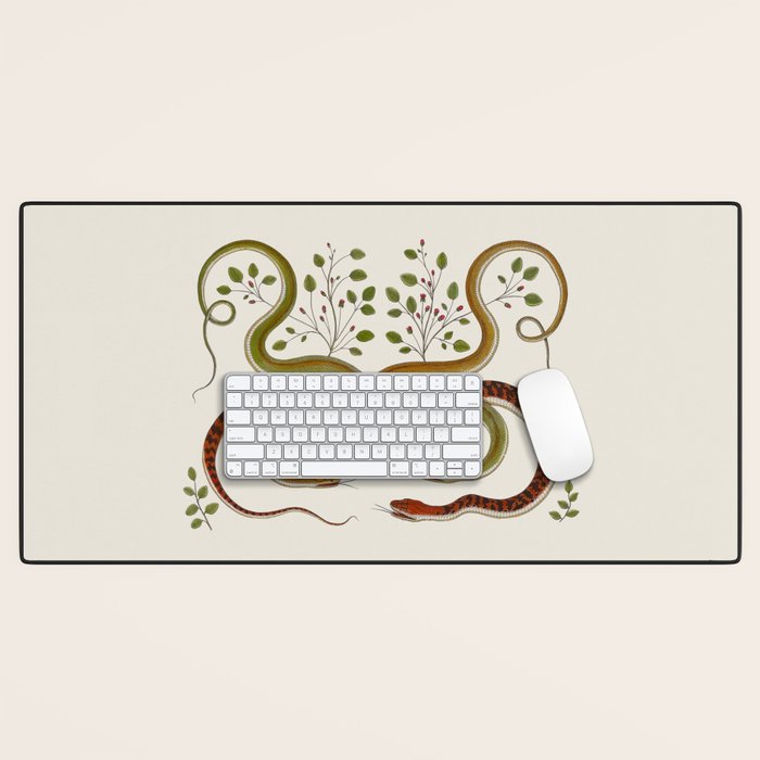 Snakes by Albertus Seba Desk Mat Gallery Image 1