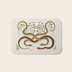 Snakes by Albertus Seba Bath Mat Gallery Image 1