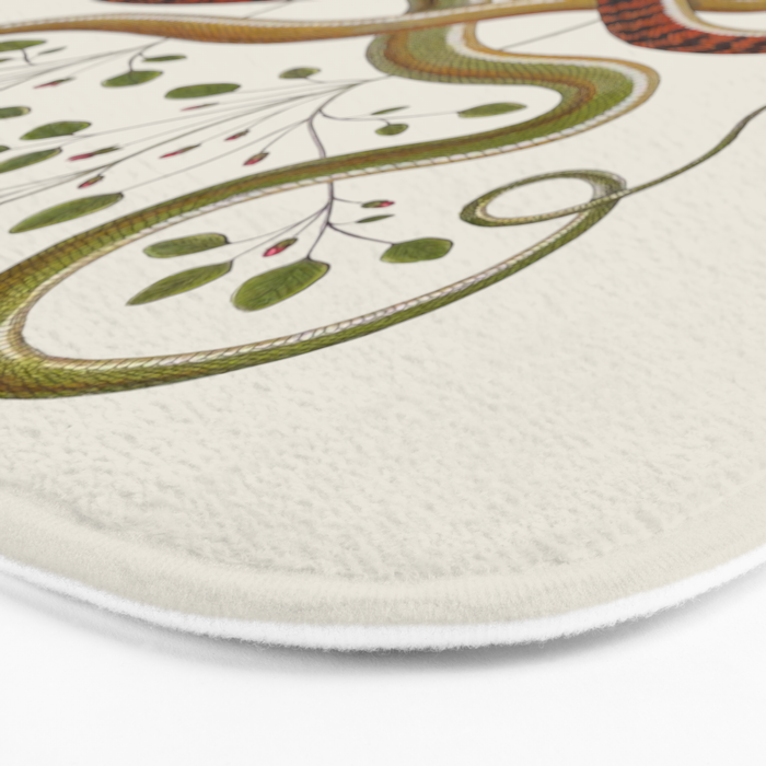 Snakes by Albertus Seba Bath Mat Gallery Image 3
