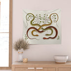 Snakes by Albertus Seba Wall Tapestry Gallery Image 2