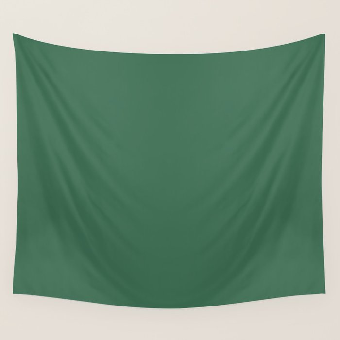 Green Solid Modern Retro Color Wall Tapestry Gallery Image 1