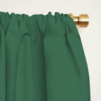 Green Solid Modern Retro Color Window Curtain Gallery Image 2