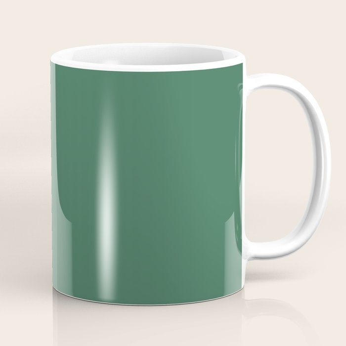 Green Solid Modern Retro Color Coffee Mug Gallery Image 1