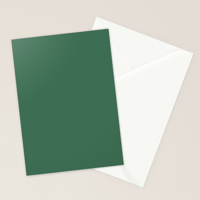 Green Solid Modern Retro Color Stationery Card Gallery Image 2