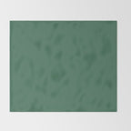 Green Solid Modern Retro Color Throw Blanket Gallery Image 2