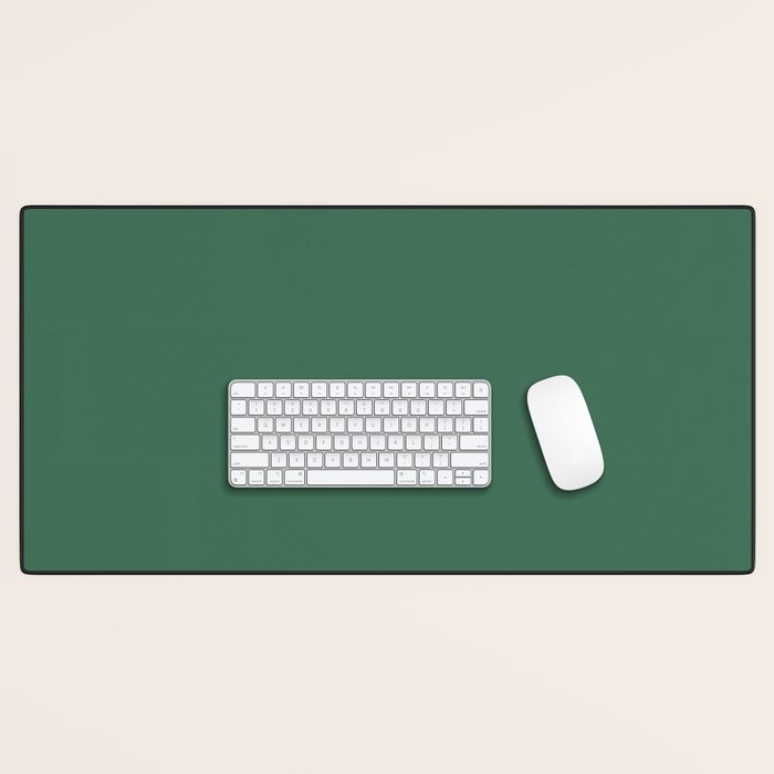 Green Solid Modern Retro Color Desk Mat Gallery Image 1