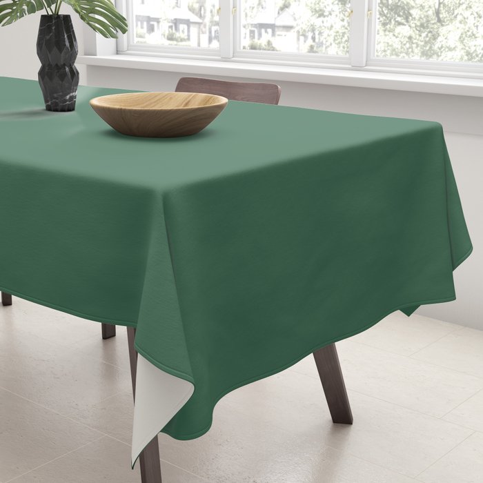 Green Solid Modern Retro Color Tablecloth Gallery Image 3