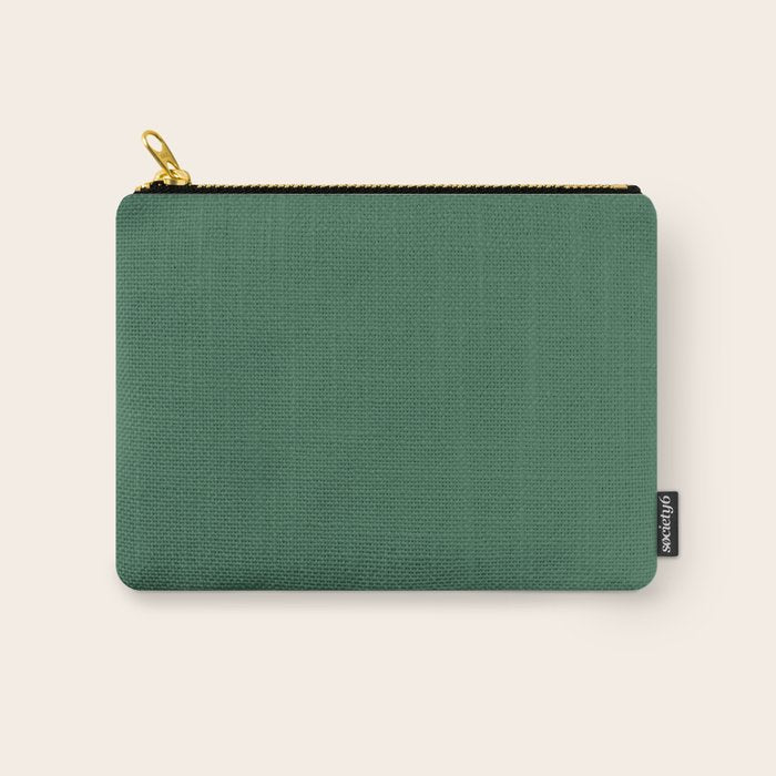 Green Solid Modern Retro Color Carry All Pouch Gallery Image 1