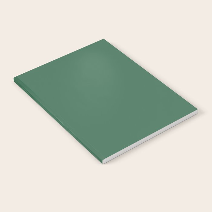 Green Solid Modern Retro Color Notebook Gallery Image 1
