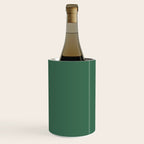 Green Solid Modern Retro Color Wine Chiller Gallery Image 1