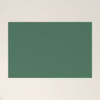 Green Solid Modern Retro Color Welcome Mat Gallery Image 1